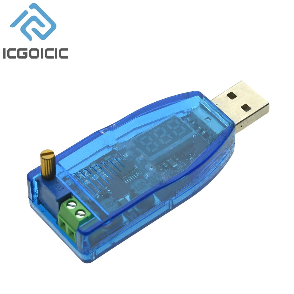LED DC-DC 5V to DC 1-24V Adjustable Potentiometer USB Step Up/Down Buck Boost Converter Power Supply Voltage Regulator Module