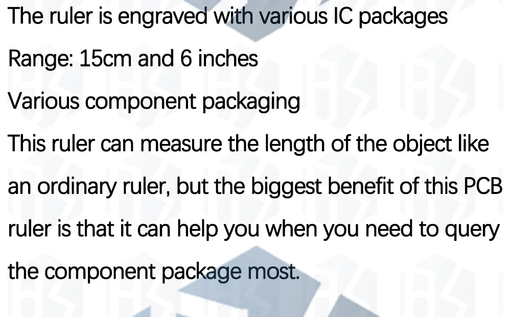 1~10PCS EGBO PCB Ruler For Electronic Engineers For Geeks Makers For Arduino Fans PCB Reference Ruler PCB Packaging Units v2 - 6