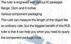 1~10PCS EGBO PCB Ruler For Electronic Engineers For Geeks Makers For Arduino Fans PCB Reference Ruler PCB Packaging Units v2 - 6