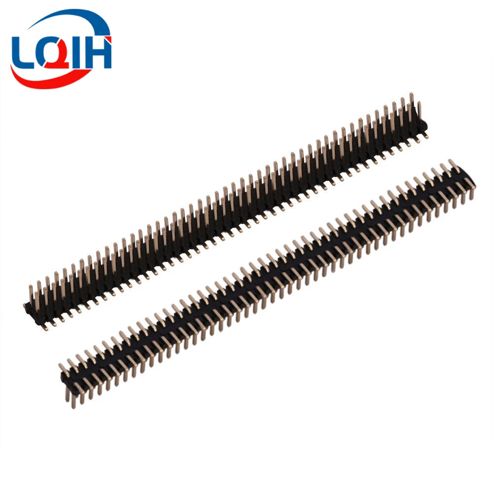 5pcs 1.27mm Pitch Gold Plated 50P 1x50 2x50 Pin Female Male Header Strip Double Single Row Right Angle SMT Straight Connector