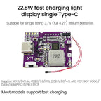 22.5W Power Bank Bidirectional Fast Charging Mobile Power Module Circuit Board With Digital/Light Type-C USB Suppor PD/QC3.0 2.0