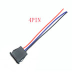 2.0 USB Female Base 2P/4P Direct Pressure Buckle Welding Wire Type A-Port Waterproof Socket Charging Female Plug