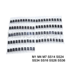 90PCS Rectifier Diode 1N4007 1N4001 1N4004 SS14 SS24 SS34 SS16 SS26 SS36 SMD Schottky Diode Assort Kit