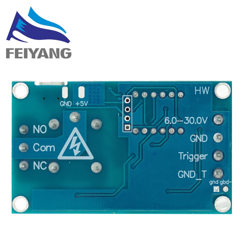 SAMIROB DC 6-30V Support Micro USB 5V LED Display Automation Cycle Delay Timer Control Off Switch Delay Time Relay 6V 9V 12V 24V
