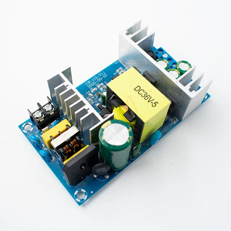AC 110-220V to DC 36V 5A Switching Power Supply Board 180W Isolated Step Down Power Module 50/60Hz With Aluminum Heat Sink