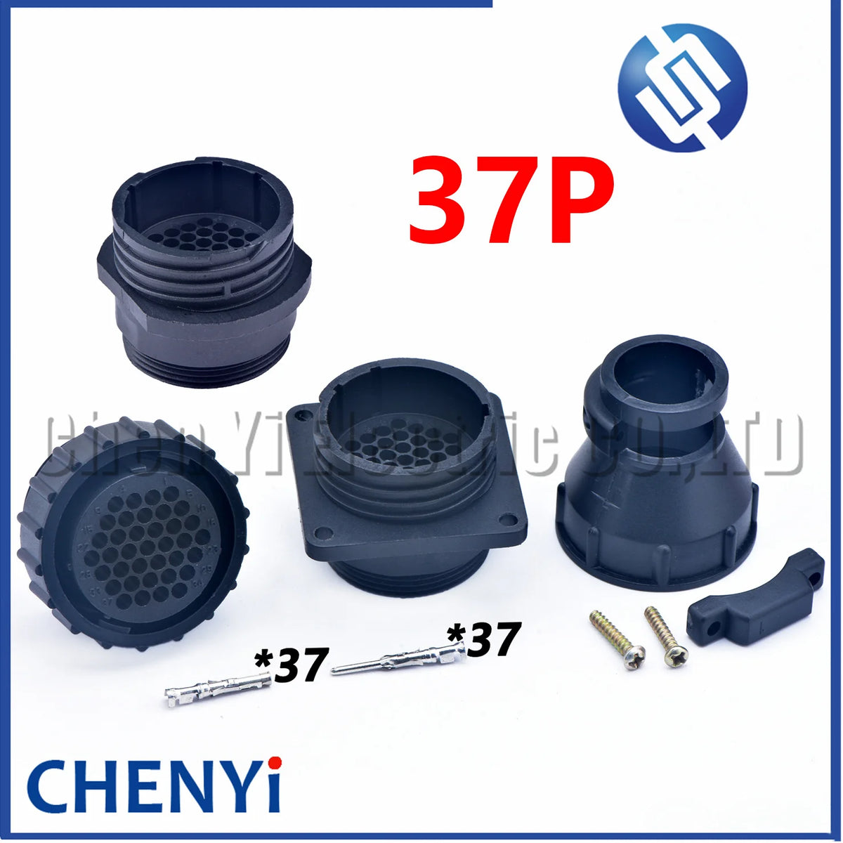 37 Pin Automobile diagnostic Connector CPC Series SMT aviation Plug With Pins 206151-1 206150-1 182930-1 206151-2 206138-8
