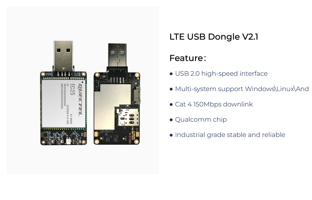 Quectel EC25-EUX for Europe Region/Operator 150Mbps/50Mbps 4G LTE Cat.4 USB Dongle EC25EUX EC25EUXGR EC25EUXGR-128-SGNS