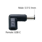 USB C PD to DC Power Connector Universal 12V 15V 19.5V Type C to DC Jack Plug Charging Adapter Converter for Tablet Router