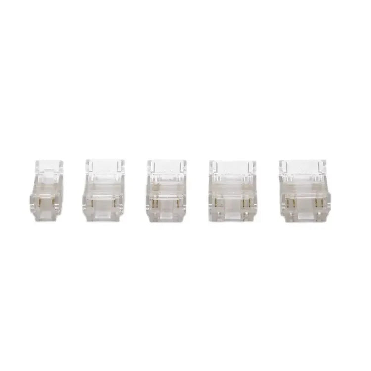 COB Led Strip Connector Light Strip Wire Connectors 2 3 4 Pin L-shaped For 5 8 10mm Width PCB Single Color RGB CCT Strip