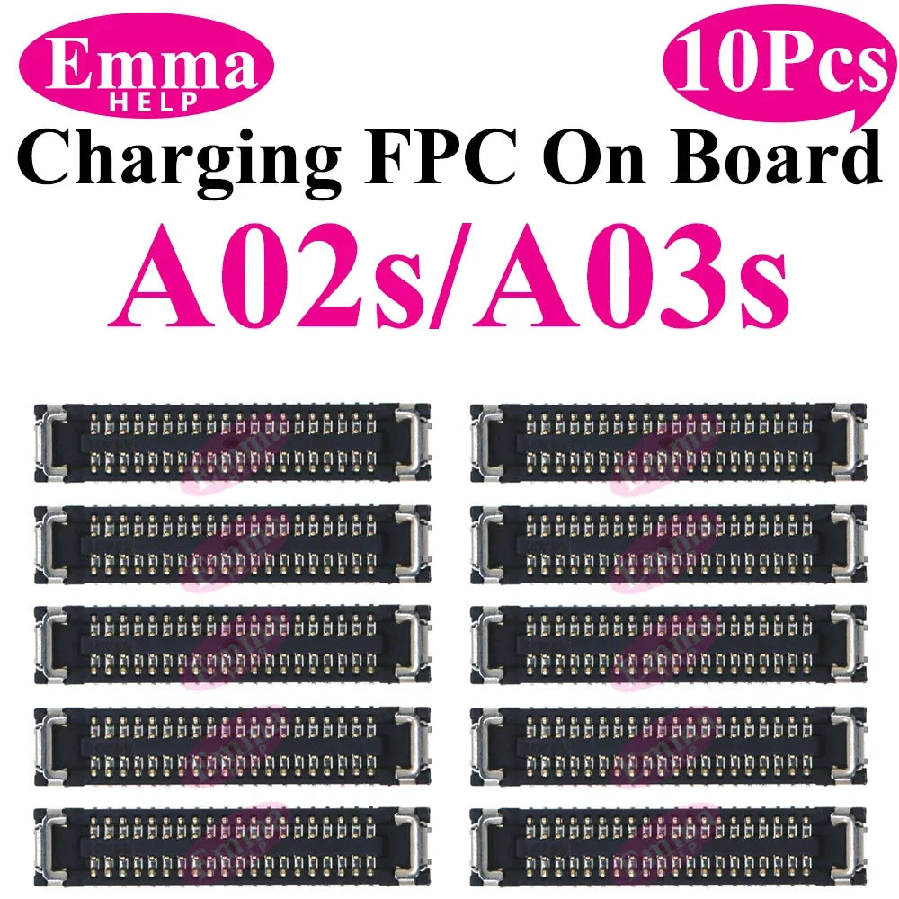 10Pcs USB Charger Charging Port FPC Connector For Samsung Galaxy A12 A22 A32 A52 A72 A02 A03 A13 A23 A33 A53 A73 Plug On Board
