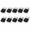 NNBILI 10Pack USB to USB C Adapter USBC Female to USB Male Super Fast Charging and OTG Converter For iPhone Xiaomi Huawei Laptop