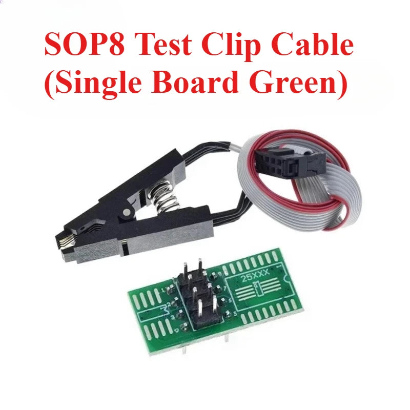 1PCS  CH341A CH341B 24 25 Series EEPROM Flash BIOS USB Programmer Module SOIC8 SOP8 Test Clip For EEPROM 93CXX / 25CXX / 24CXX