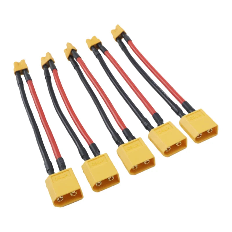 5/1pcs XT30 Female to XT60 Male RC Lipo Battery Adapter 10CM Cable 14AWG Silicone Wire for FPV RC Car Accessories