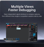 FNIRSI DLA‑16/32 Plus High‑Speed Logic Analyzer 1GHz Sampling 16/32CH USB3.0 4Gbit Stream Buffer 120+ Protocol Decoder Embedded