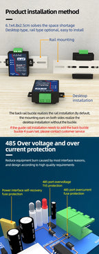 Serial Port Server RS485 to Ethernet Port TCP/IP to Serial Port Module Modbus Gateway MQTT Communication JSON ZLAN5143K