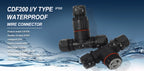 SP13 2/3/4/5/6/7/9 Pin Panel Mount Waterproof Aviation Connectors Plug Socket IP68 Electrical Cable Wire Connector male & female