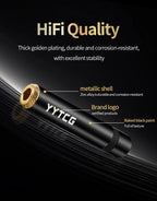 YYTCG 6.35mm female audio cable Welded Plug 6.5 Three core single stereo extension connector 1Pcs