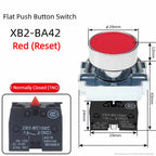 XB2 button switch metal emergency stop reset rotating mushroom head jog power start stop