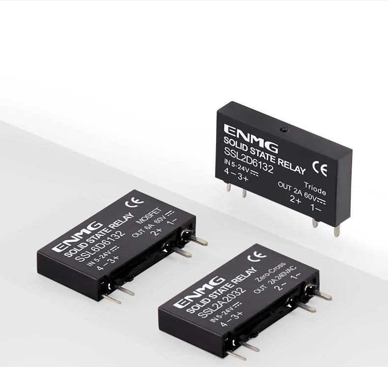 ENMG SSL2D Compact SSR Slim Solid State Relay SSL6D6124 DC 24V SSL2A2024 Opto - Isolated Replacement for Electromagnetic Relays.
