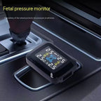 Car TPMS Cigarette Lighter Tire Pressure Monitoring System Alarm Tyre Air Pressure Meter Gauge Temperature Warning With 4 Sensor