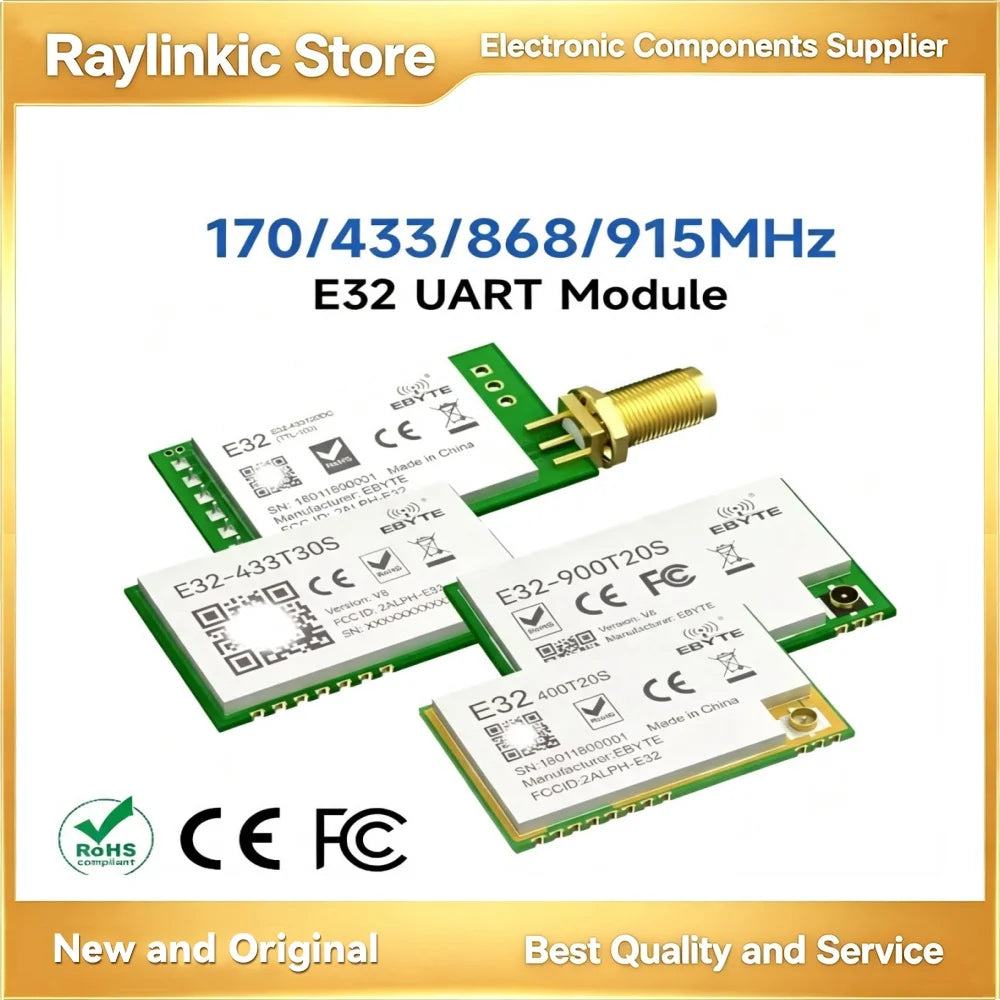 E32-433T20D/20S E32-433T30D/30S E32-433T33D/33S EBYTE E32 LoRa UART Module - Long Distance Wireless 433MHz Spread Spectrum