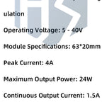 24W BLDC Motor Driver Module 5V-40V 2A Three-Phase PWM with Hall Sensor and Inductive Control