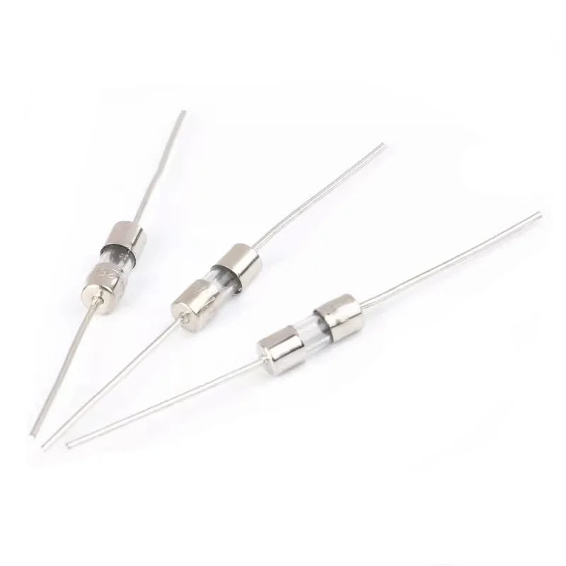 100pcs 3.6*10mm Fast-Blow Glass Tube Fuse with Pin Fast Break 250V Multiple Amperage Mix Kit 0.5A-10A