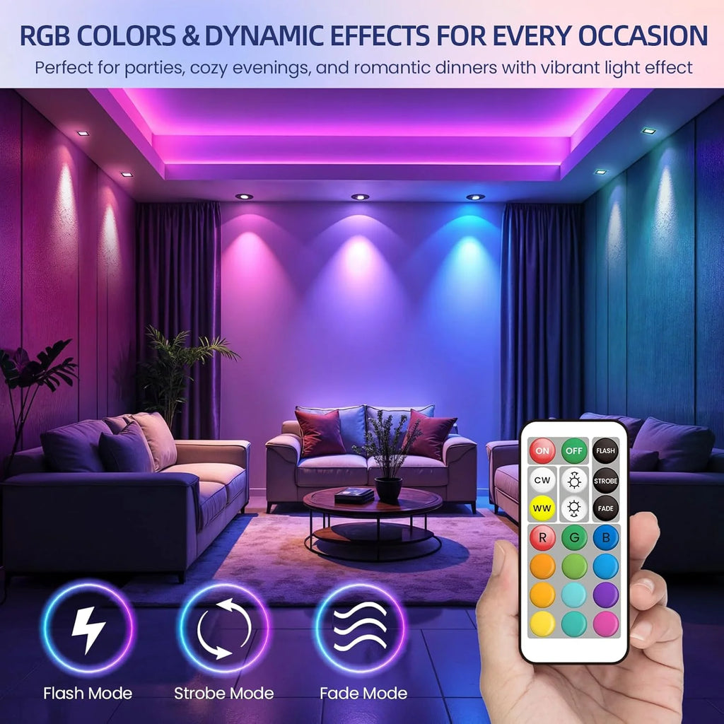 G9 LED Color Changing Light Bulb with Remote,Warm White/Cool White/RGB 12 Color Changing,Sync and Memory,Dimmable G9 LED Bulb