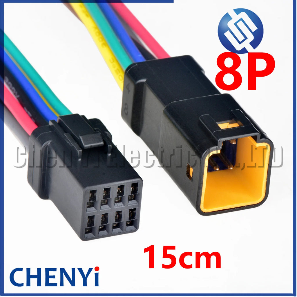 2 3 4 6 8 Pin JWPF-VSLE-S JWPF-VSLE-D Auto Waterproof Electronic Connector Wire Harness Butt Plug JST-02T 02R Black or white