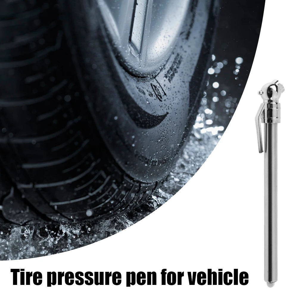 1-5pcs Stainless Steel Pen Shaped Car Vehicle Tire Pressure Gauge Test Meter Gauge Portable Car Tire Pressure Gauge Barometer