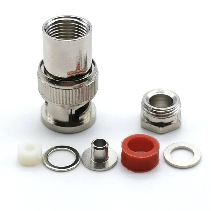 1Pcs BNC Male Plug Clamp RG58 RG142 LMR195 RG400 Cable RF Coaxial Connector Wire Terminals