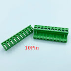 5Pair 5.08mm Pitch 2EDG Straight Pin PCB Screw Terminal Block 2/3/4/5/6/7/8/9/10/12Pin 300V 10A Wire Connector Plug-in Socket