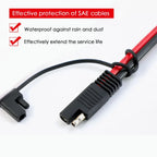Quick Release SAE Cable With Fuse Terminal O Connector Battery Charger Extension Adapter Wire 16AWG Terminal