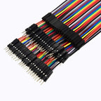 40PIN 20/10CM Dupont Cable Male to Male Female Jumper Wire for Arduino DIY Kit 3 Different Connections for Electronics Projects
