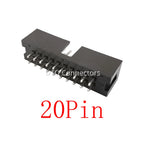 10-50Pcs DC3 IDC JTAG Socket 6-50Pin Male Header Connector 2.54mm Pitch Straight Needle DC3 ISP Double-spaced 2*6-50P DC3 Header