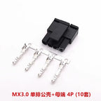 10Sets Mini 5557 Male 43025 MX3.0 Micro-fit 3.0 3.0mm Pitch Single Row Housing Female Terminals 2-6Pin Connector Kit