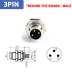 M8 A-Coded Sensor Connector – Panel Back Mount Waterproof Flange Socket & Plug, 3/4/5 Pin Male & Female Threaded Coupling