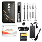 Original TS101 Electric Soldering Iron Adjustable Temperature Digital USB Mini Solder Station 90W TS100 TS 101 Upgrade With Tips