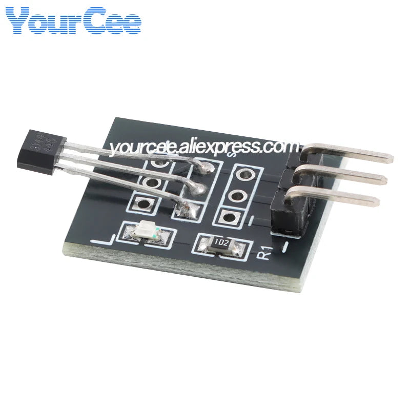 20pcs/1pc A3144E Hall Sensor Unipolar Electronic Magnetic Induction Switch Module 49E A3144/OH3144/Y3144 Hall Effect Sensor