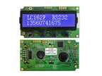 RS232 1602 16x2 LCD Display  Module  LC162D 3 size Blue Green Screen with switch AT89S5224AU Industrial Lcd Factory