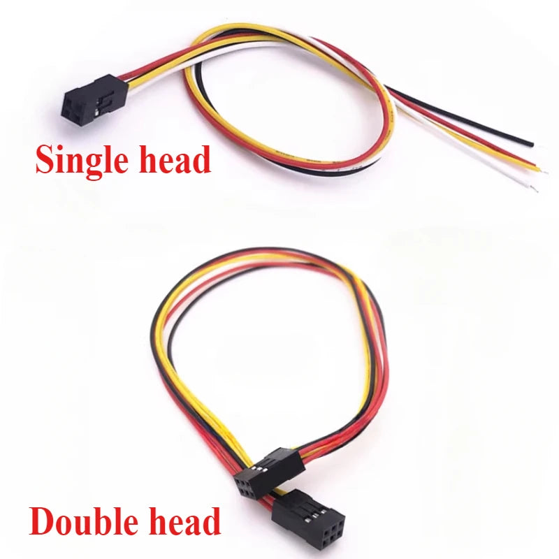 2.54MM Double Row DUPONT LINE Connector Plug With Wire Jumper Cable 30CM 26AWG 2*2/3/4/5/6/7/8/10 PIN Female Single/Double Head