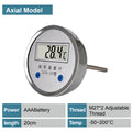 Digital Bimetal Thermometer LCD‑110 Stainless Steel Probe High Precision Water Temp Gauge Axial/Radial Mount IP65