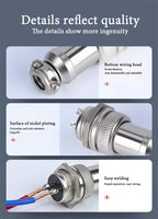 5pcs GX12 Aviation Connector 2 3 4 5 6 7 Pin Male Female M12 Connector Aviator Plug Socket