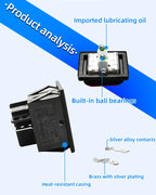 SAJOO Waterproof Rocker Switch KCD4 4Pin/6Pin DPDT With LED Lights Vehicle Boat Power Switch ON OFF 12V 24V 220V Size 22*30mm