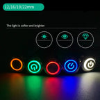 Button Switch 12/16/19/22mm Momentary Latching Fixed Push On Off Power Start Stop Electric LED Light 3V 6V 12V 24V 220V