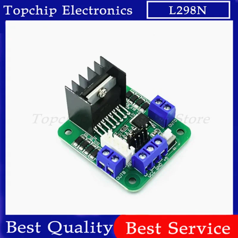 L298N Driver Board Module L298N Stepper Motor Smart Car Breadboard Peltier High Power L298 DC Motor Driver