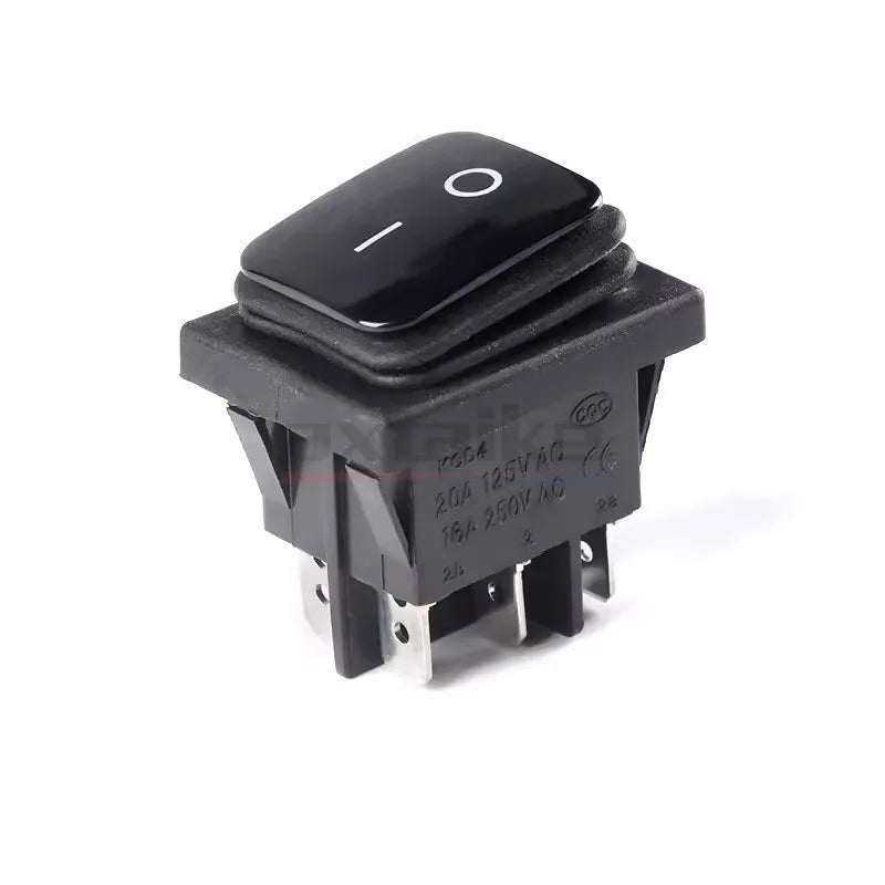 KCD2 KCD4 ON-OFF ON-OFF-0N 4/6Pin Sealed Waterproof Auto Boat Marine Rocker Switch With Black Red Green LED 16A 125V 20A 250V AC
