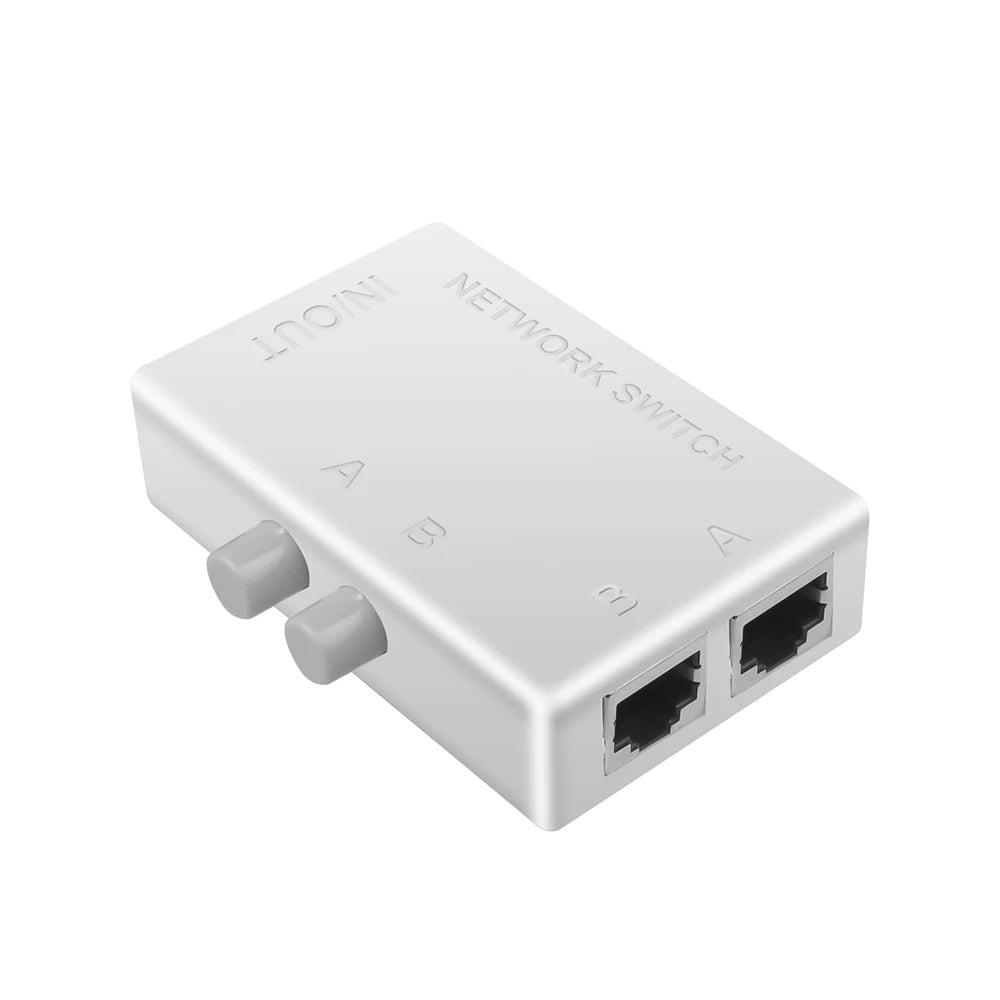 1000Mbps 1 In 2 Out Ethernet Adapter RJ45 Splitter Lan Connector Cat 6 RJ45 Splitter Switch Coupler for PC Laptop TV Box Router