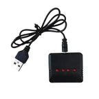 1 In 4 USB Charging Unit Hubsan X4 H107L H107C Lipo Battery Charger For WLtoys RC Syma X5C X5SC Quadcopter Drone Parts