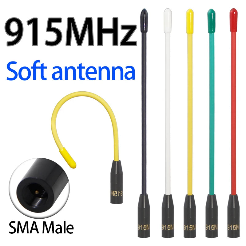 LoRa 915MHz Whip Antenna 902-928MHz 906MHz 923MHz For Meshtastic LORA32 ESP32 Module Long Range SMA Male Omni Antenna Colours